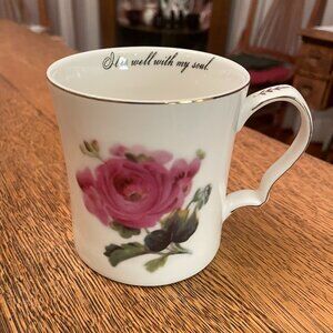 Vintage It Is Well With My Soul Coffee Cup Mug by The Victorian Trading Company